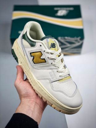 Picture of Aimé Leon Dore x New Balance 550 ‘Green Yellow’ For Sale