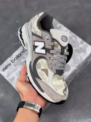 Picture of BAPE x New Balance 2002R ‘Apes Together Strong-Grey Camo’ For Sale