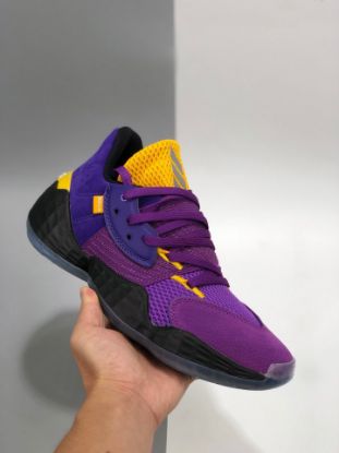 Picture of adidas Harden Vol. 4 “Su Casa” Lakers FW7496 For Sale