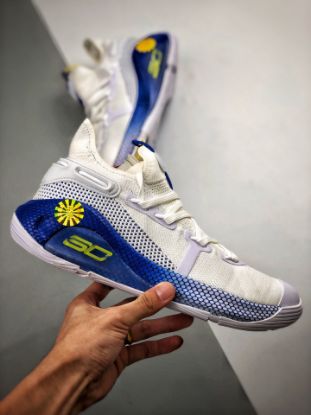 Picture of UA Curry 6 “Dub Nation” White/Royal Blue For Sale