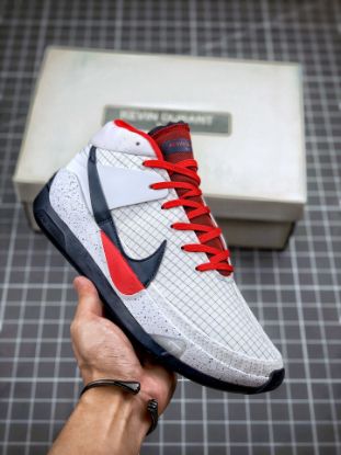 Picture of Nike KD 13 “USA” White Red Navy CI9949-101 For Sale