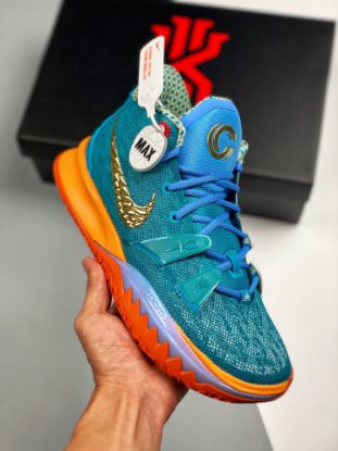 Picture of Concepts x Nike Kyrie 7 Blue Gold Orange CT1137-900 For Sale