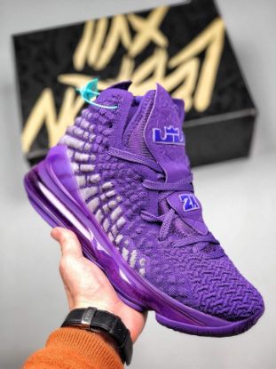 Picture of Nike LeBron 17 “Bron 2K” Purple For Sale