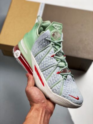 Picture of Glow in the dark x Nike LeBron 18 ‘Empire Jade’ DB7644-002 For Sale
