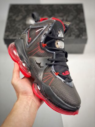 Picture of Nike LeBron 19 “Bred” Black Red DC9340-001 For Sale