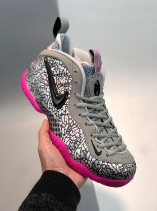 Picture of Nike Air Foamposite Pro Wolf Grey/Hyper Pink-Black For Sale