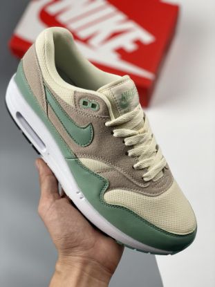Picture of Nike Air Max 1 White/Mica Green-Photon Dust-Black DZ4549-100 For Sale