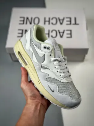 Picture of Patta Nike Air Max 1 White Silver DQ0299-100 For Sale