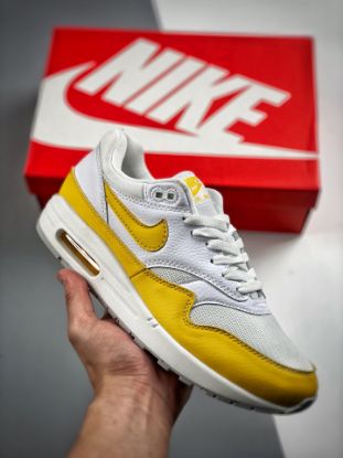 Picture of Nike Air Max 1 White/Bright Yellow DX2954-001 For Sale