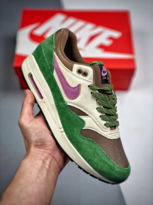 Picture of Nike Air Max 1 Treeline/Light Bordeax/Dark Driftwood DR9773-300 For Sale