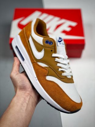 Picture of Nike Air Max 1 Dark Curry/Sport Blue/Black/True White For Sale