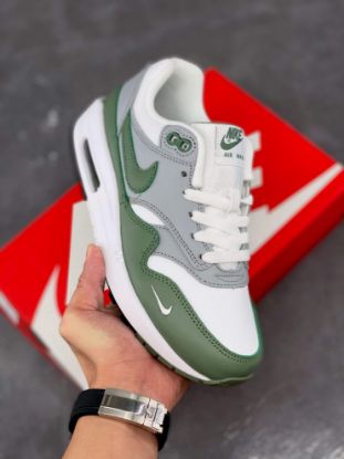 Picture of Nike Air Max 1 White/Spiral Sage-Wolf Grey-Black For Sale