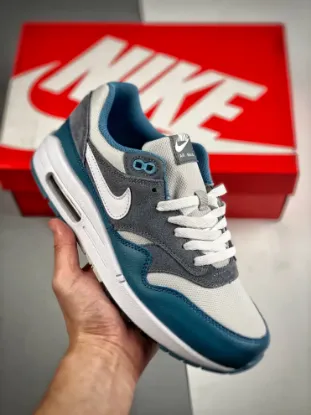 Picture of Nike Air Max 1 SC White/Cool Grey-Noise Aqua FB9660-001 For Sale