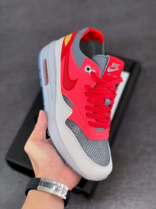 Picture of Clot x Nike Air Max 1 K.O.D. Solar Red/University Red-Cool Grey For Sale