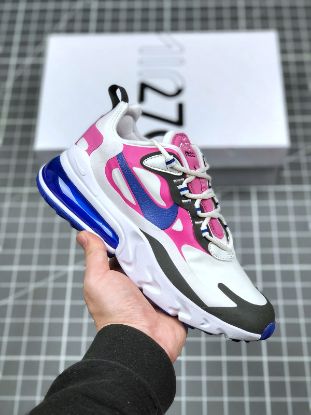 Picture of Nike WMNS Air Max 270 React White/Cosmic Fuchsia/Black/Hyper Blue For Sale