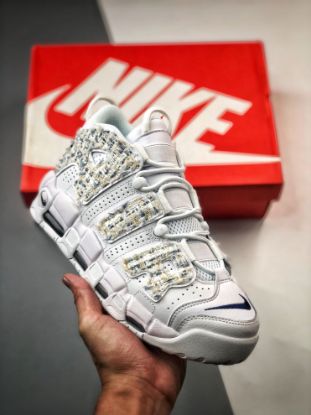 Picture of Custom Nike Air More Uptempo Triple White For Sale