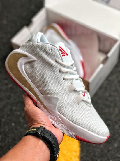 Picture of Nike Zoom Freak 1 “Roses” White/Metallic Gold-University Red For Sale
