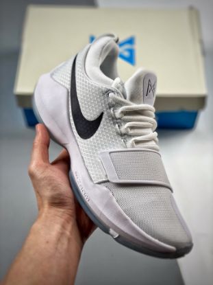 Picture of Nike PG 1 “Checkmate” White/Black-Chrome 878627-100 For Sale