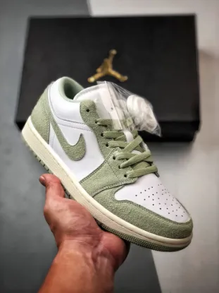 Picture of Air Jordan 1 Low Shaggy Green Suede FN5214-131 For Sale