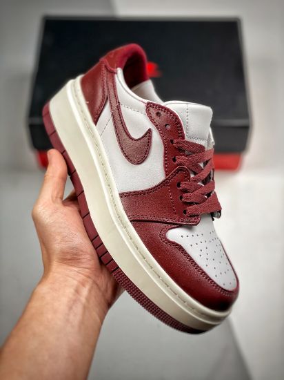 Picture of Air Jordan 1 Elevate Low White/Team Red-Sail DH7004-161 For Sale
