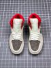 Picture of SNS x Air Jordan 1 Mid ’20th Anniversary’ Sail/Wolf Grey-Gym Red-White For Sale