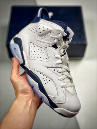 Picture of Air Jordan 6 White/Midnight Navy CT8529-141 For Sale