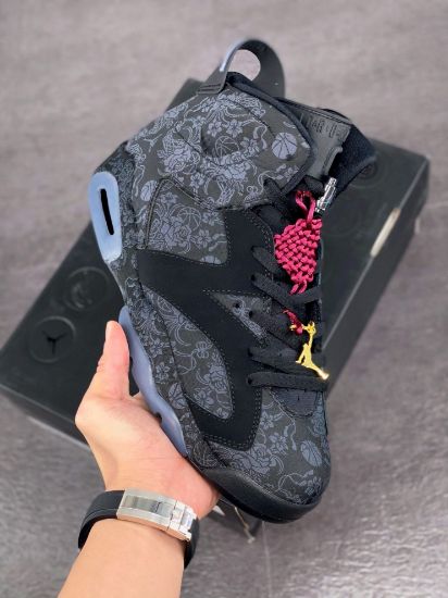 Picture of Air Jordan 6 SD “Singles Day” Triple Black DB9818-001 For Sale
