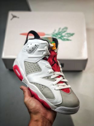 Picture of Air Jordan 6 “Hare” Neutral Grey/White-True Red-Black For Sale