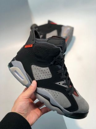 Picture of Air Jordan 6 “PSG” Iron Grey/Infrared 23-Black CK1229-001 For Sale