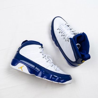 Picture of Air Jordan 9 “Kobe Bryant” PE White/Concord-Tour Yellow For Sale