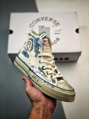Picture of Ader Error x Converse Chuck 70 Hi White Blue A05351C For Sale