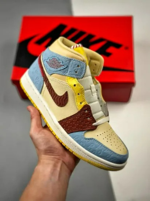 Picture of Maison Chateau x Air Jordan 1 Mid “Fearless” CU2803-200 For Sale