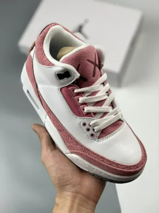 Picture of Kaws x Air Jordan 3 GS White Pink For Sale