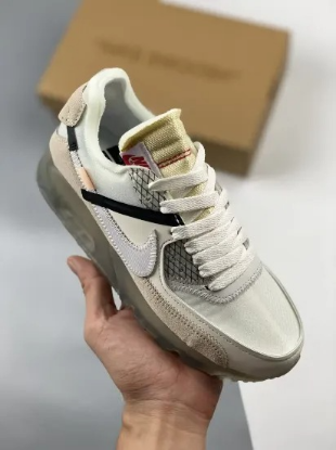 Picture of OFF-WHITE x Nike Air Max 90 Sail/White-Muslin AA7293-100 For Sale